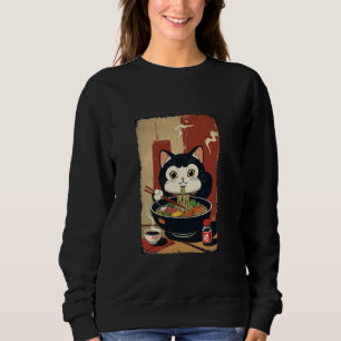 Sudadera Maneki Neko Lucky Ramen Soup Cat Lucky Charm