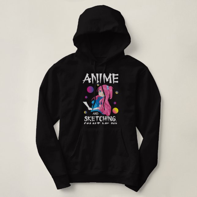 Sudadera Manga japonesa divertida en Otaku, solo una pista  (Diseño del anverso)
