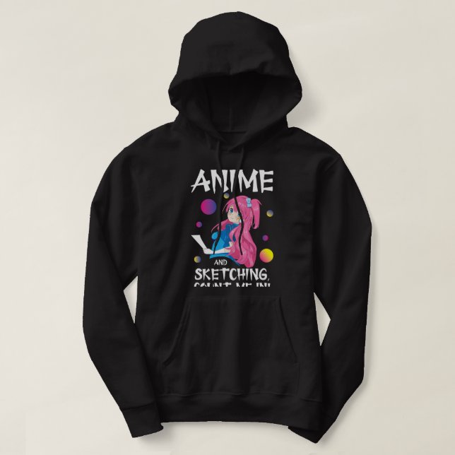 Sudadera Manga japonesa divertida en Otaku, solo una pista  (Diseño del anverso)