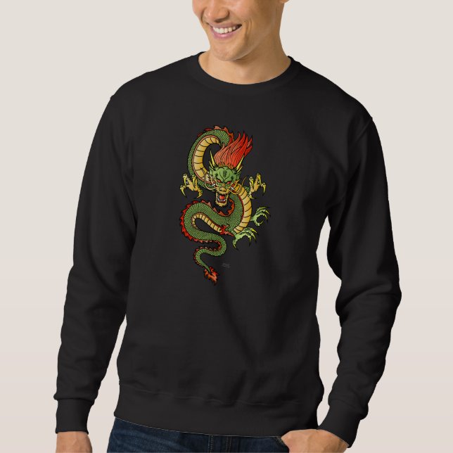 Sudadera Manga larga T del dragón 09 estilizados (Anverso)