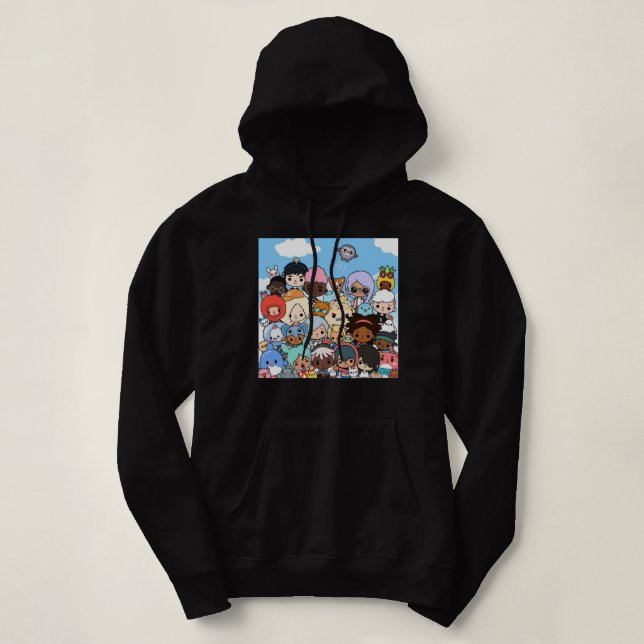 Sudadera Manga masculina Toca Boca Anime Gráfica Para Fans (Diseño del anverso)