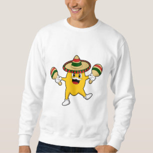 Sudadera Mango como músico con maraca