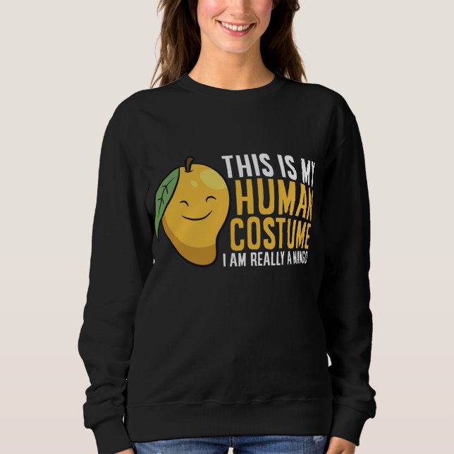 Sudadera Mango Fruit Halloween Mango Costume humano Soy rea (Anverso)