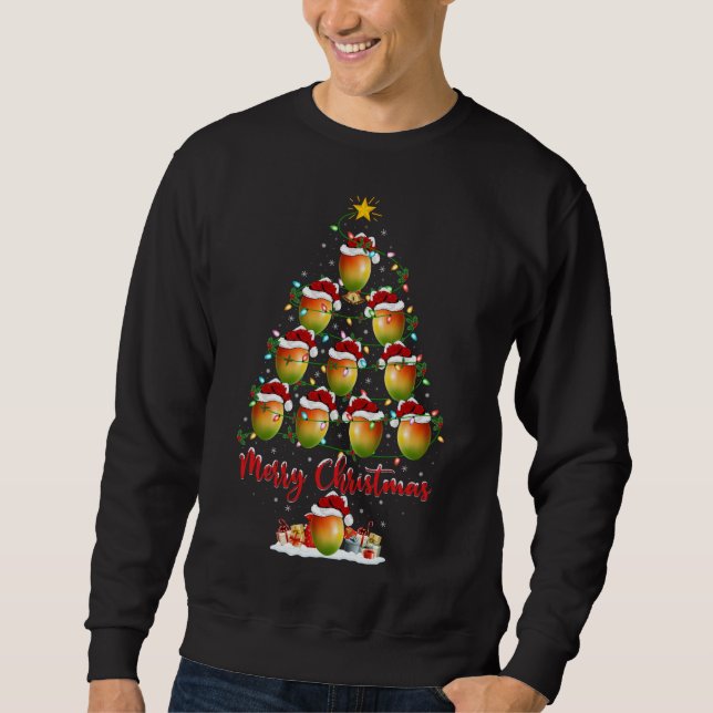 Sudadera Mango Fruit Lover Xmas coincidiendo con Santa Mang (Anverso)