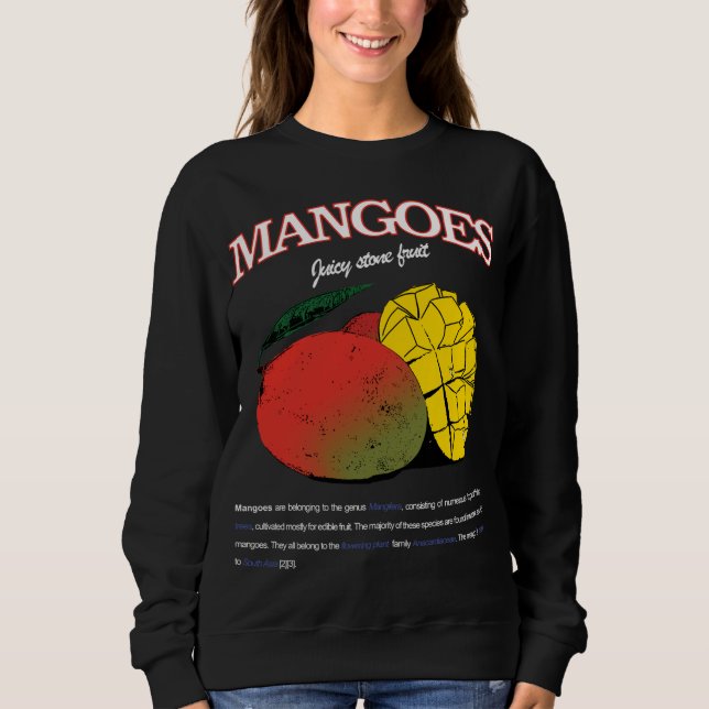 Sudadera Mangos Tropical Fruit Summer Vibes Hawaii (Anverso)