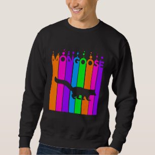 Sudadera Mangosta Animal Burbuja Arcoíris Con Silueta