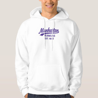 Sudadera Manhattan Kansas Est. 1855 | Ciudad de Retro Colle