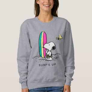 Sudadera Maní   Alta marea de Snoopy y Woodstock