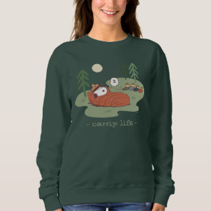 Sudadera Maní Camperas para dormir Snoopy & Woodstock