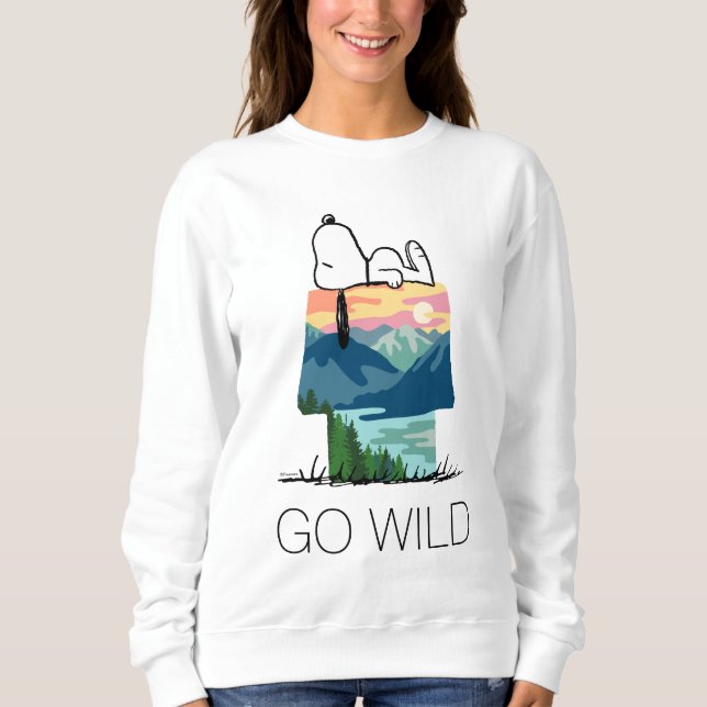 Sudadera Maní | Snoopy Dog House Go Wild (Anverso)
