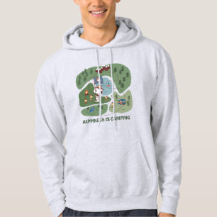 Sudadera Maní   Snoopy & Woodstock Happiness is Camping