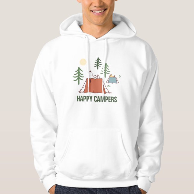 Sudadera Maní | Snoopy & Woodstock Happiness is Camping (Anverso)