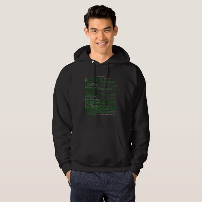 Sudadera Manifiesto del hacker (Anverso completo)