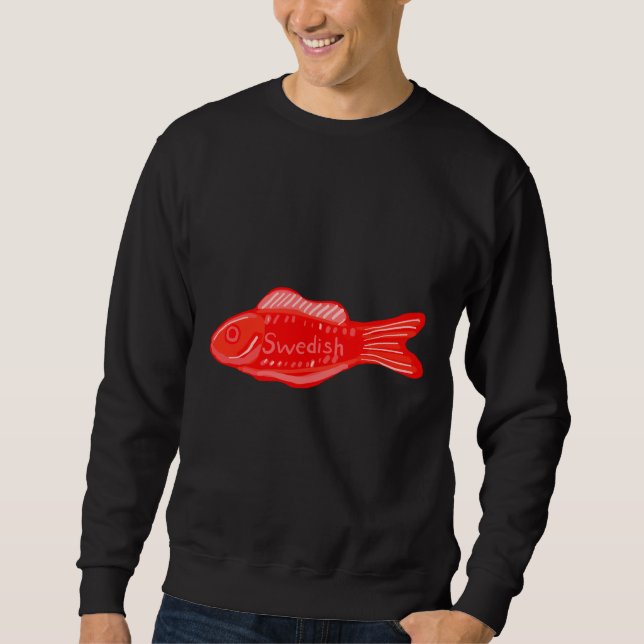 Sudadera Mano de pescado sueca dibujada (Anverso)