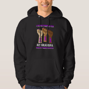 Sudadera Mano De Silencio Que Uso Púrpura Para Mi Abuelo Do