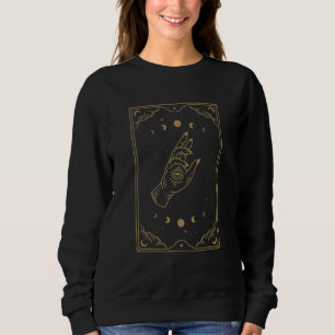 Sudadera Mano Del Ojo Estética De Cartas De Tarot Brujas