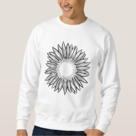 Sudadera Mano floral de girasol rústico
