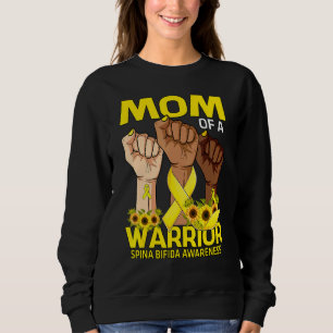 Sudadera Mano Mamá De Un Guerrero Spina Bifida Awareness Su
