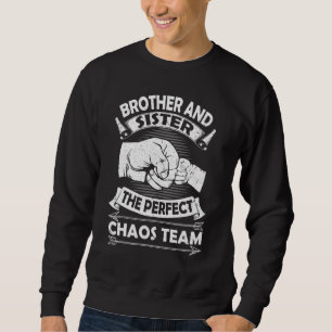 Sudadera Mano tocando mano hermano y hermana lo perfecto