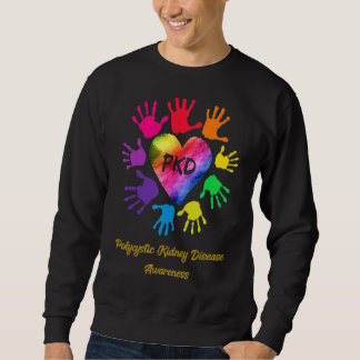 Sudadera Manos de concientización de la enfermedad renal po