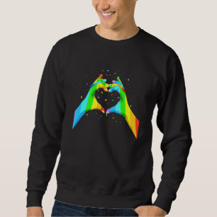 Sudadera Manos de corazón LGBT