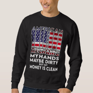 Sudadera Manos de los hombres están sucias mi dinero es lim