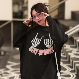 Sudadera Manos del Skeleton de Halloween