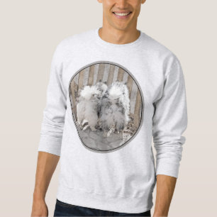 Sudadera Manos en la pintura de la puerta - Arte original d