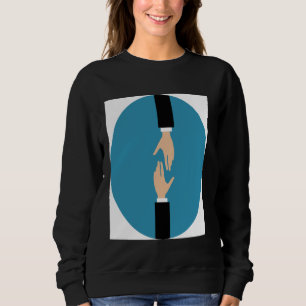 Sudadera Manos Profesionales Ayudando Diseño Gráfico por Da