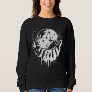 Sudadera Manos Sujetando Una Bola De Cristal Con Efecto De
