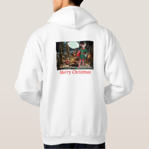 Sudadera mans hoodie. Feliz Navidad. fennec fox/elf