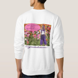 Sudadera mans sweatshirt. felicitaciones. ocelot/genie