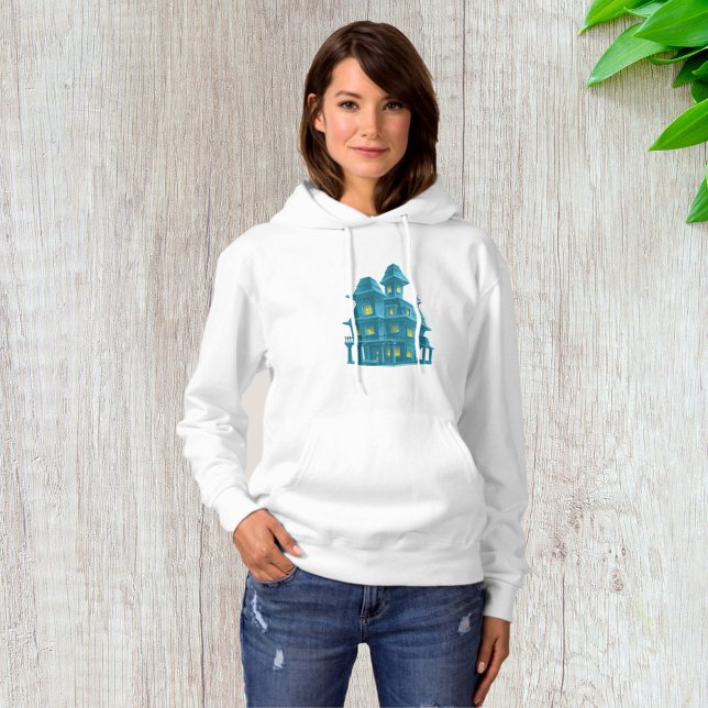 Sudadera Mansión Embrujada Casa de Fantasmas de Halloween (Subido por el creador)