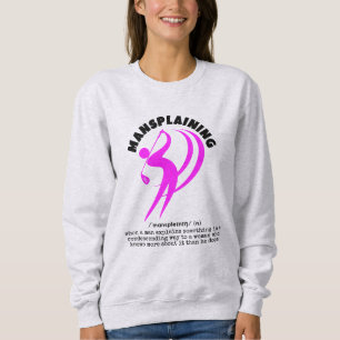 Sudadera MANSPLAINING Golf Divertido de Mujeres