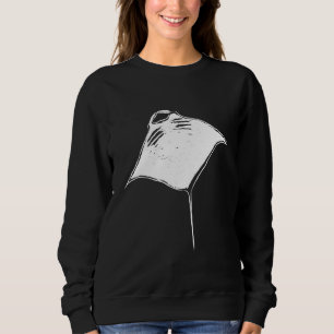 Sudadera Manta Ray Art Sketch Clothes Scuba Diver Manta Ray