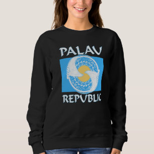 Sudadera Manta Ray En La Bandera Palauana De Palau