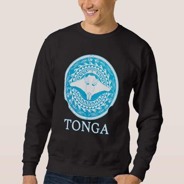 Sudadera Manta Ray Tonga Roots Orgullo (Anverso)