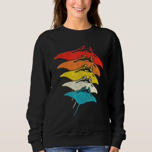 Sudadera Manta Ray Vintage Retro Scuba Buceo Pescado Scuba