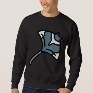 Sudadera Manta raya Retro Vintage Océano Agua Anima