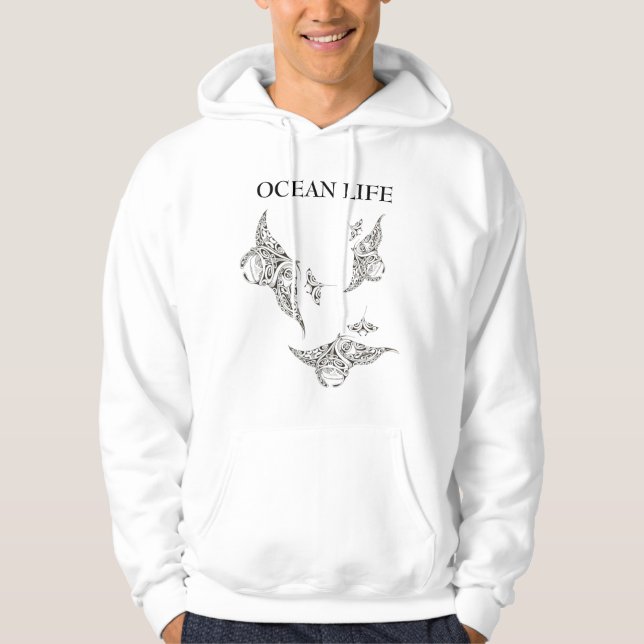Sudadera Mantarrays OCEAN LIFE (Anverso)