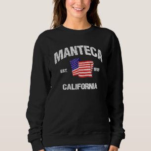 Sudadera Manteca California Ca Usa Estrellas Estrellas Vint
