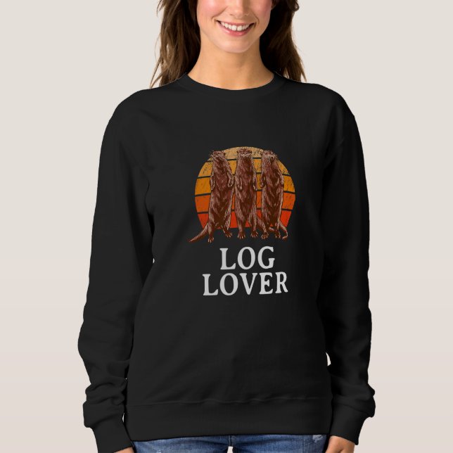 Sudadera Mantén de los animales del mar de troncos Otter Ma (Anverso)