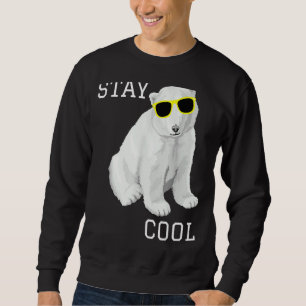 Sudadera Mantén Guay Polar Bear Cute Animals Winter