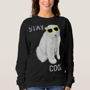 Sudadera Mantén Guay Polar Bear Cute Animals Winter