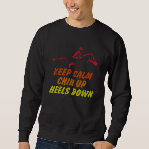 Sudadera Mantén la calma con los talones hacia arriba. Dive