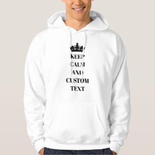 Sudadera Mantén la Calma Personalizado y Agrega Tu Propio T