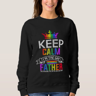 Sudadera Mantén La Calma Soy El Padre Gay Hijo Dad Daughter