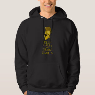 Sudadera Mantén la Calma y Alaba a Esparta   Antigua Espart