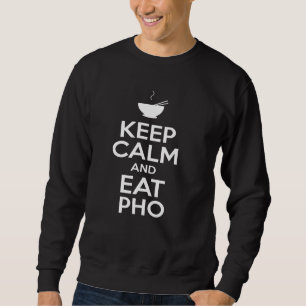 Sudadera Mantén la calma y come tu PHO camisas de fideos PH