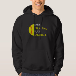 Sudadera Mantén la Calma y Juega Béisbol